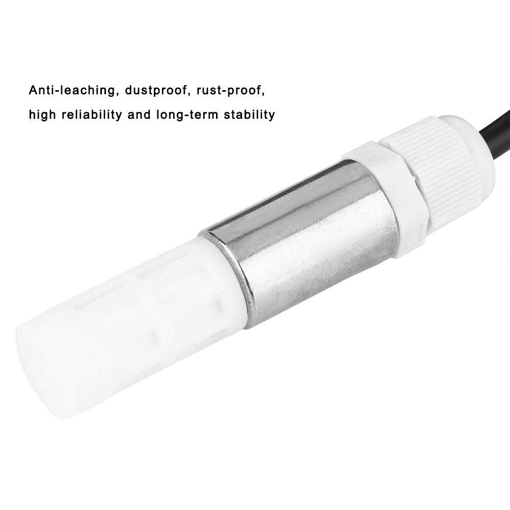 FS400-SHT30/31/35 Temperature Humidity Sensor,Dustproof Temperature Humidity Sensor Stainless Steel Plastic Housing I2C Output FS400-SHT3X(FS400-SHT30)