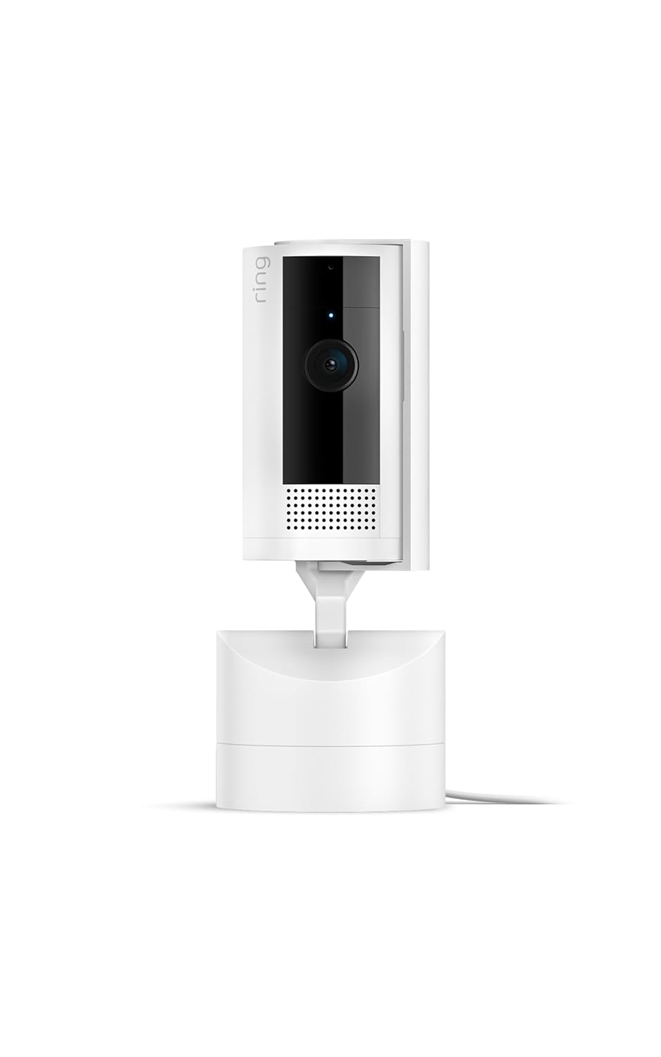 Ring Pan-Tilt Indoor Cam (newest model), See all around your home or business with 360° pan coverage, HD video, plus Two-Way Talk, White