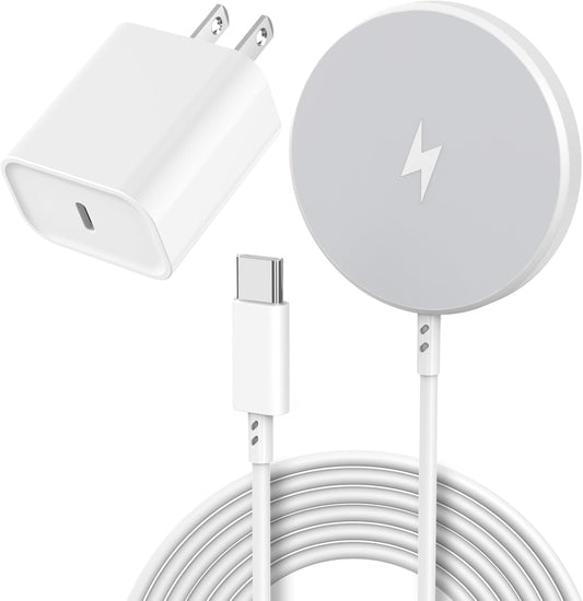 [Apple MFi Certified]Magnetic Wireless Charger Apple Mag Safe Charger,15W 6FT Fast Wireless Charging Pad for AppleiPhone 16 Pro Max/16 Pro/16 Plus/15 Pro Max/14/13/12/AirPods3/2/Pro/Pro2,Charging Pad