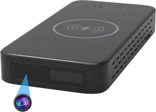 Wireless WiFi Security Camera in Power Bank, Real 1080P FULL HD Mini Camera Wireless&USB Charger with Video Recording, Mobile Phone APP Remote Control, Large Capacity Power Bank Support 2.4G and 5G