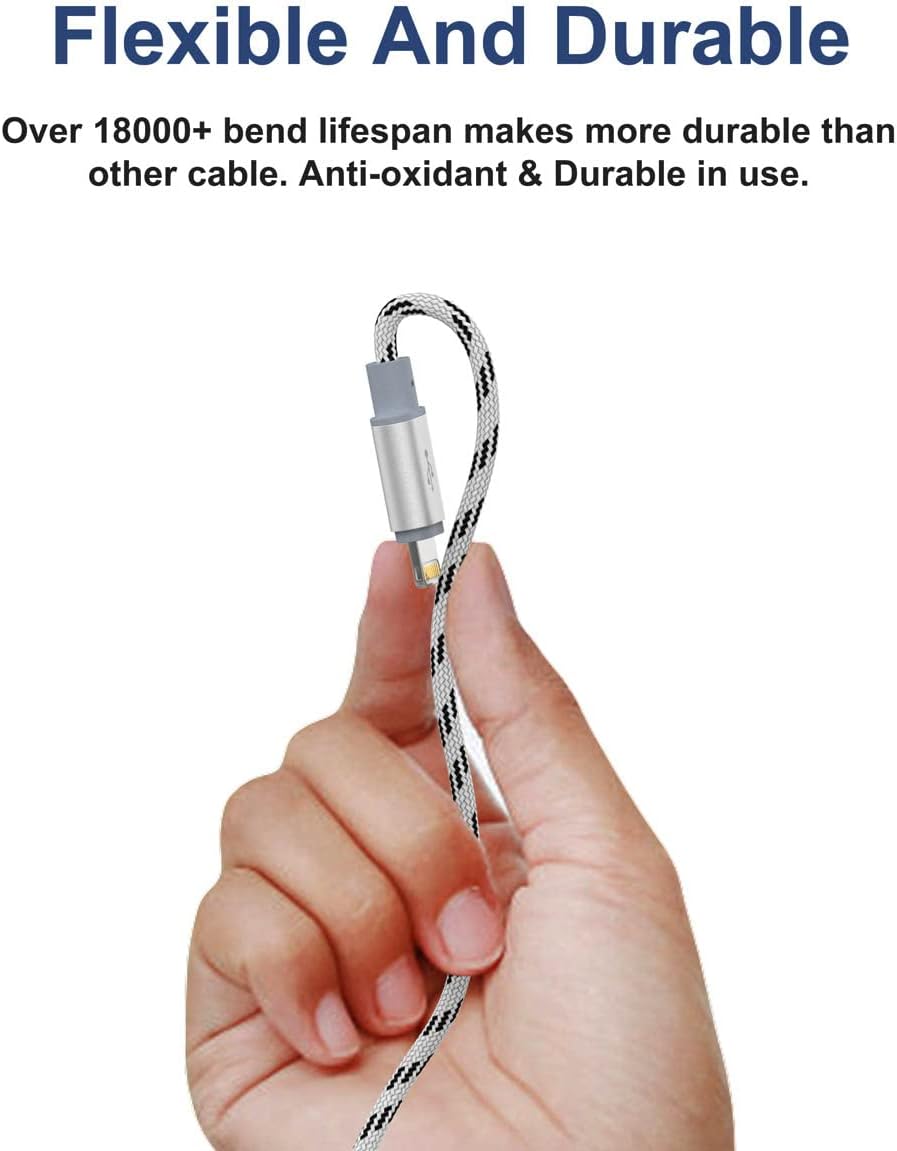 USB A/C Multi Charger Cable, 4 in 1 Charging Cords for Multiple Devices 10ft | 4 in 1 USB Phone Charger Cord 3A Extra Long Multiple Cable with USB C, Micro USB Universal Charging Cord for Cell Phones more