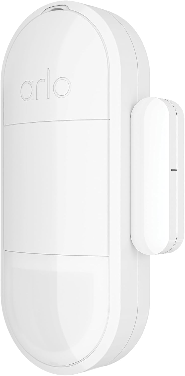 Arlo All-in-One Sensor - 8 in 1 with Open/Close Detection, Motion Sensor, Water Leak Detection, Freeze Detection, Tilt Detection, Smoke Alarm Listening, CO Alarm Listening - 1 Pack, Add-On, MS1001