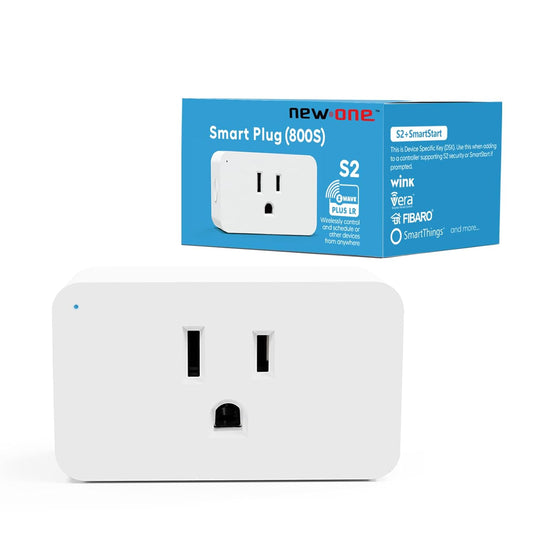 New One Z-Wave Smart Plug, 800 Series Z-Wave Outlet with Built-in Repeater