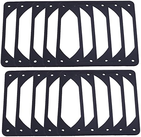 10pcs 120mm Black Anti-vibration Rubber Fan Gasket Silicone Shock Proof Absorption Pad For Computer PC Case