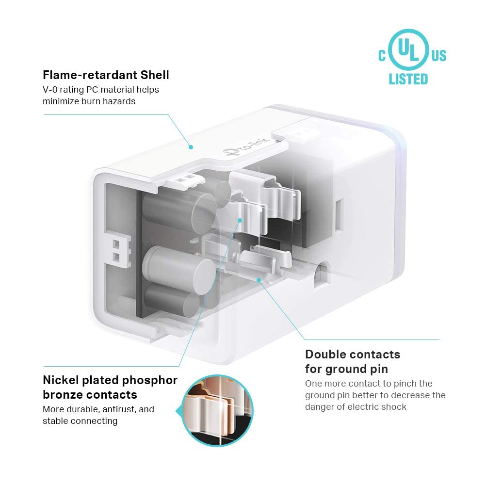 Kasa Smart Plug HS103P4, Wi-Fi Outlet Works with Alexa, Echo, Google Home & IFTTT, No Hub Required, Remote Control, 15 Amp, UL Certified, 4-Pack, White | Works with Echo, Google Home, No Hub Required, 15 Amp, UL Certified, Remote Control
