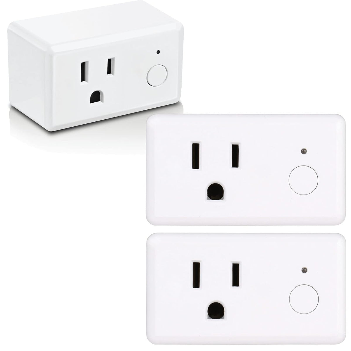 Feit Electric Indoor Smart WiFi Plug Compatible with Alexa and Google Home (3 Pack)