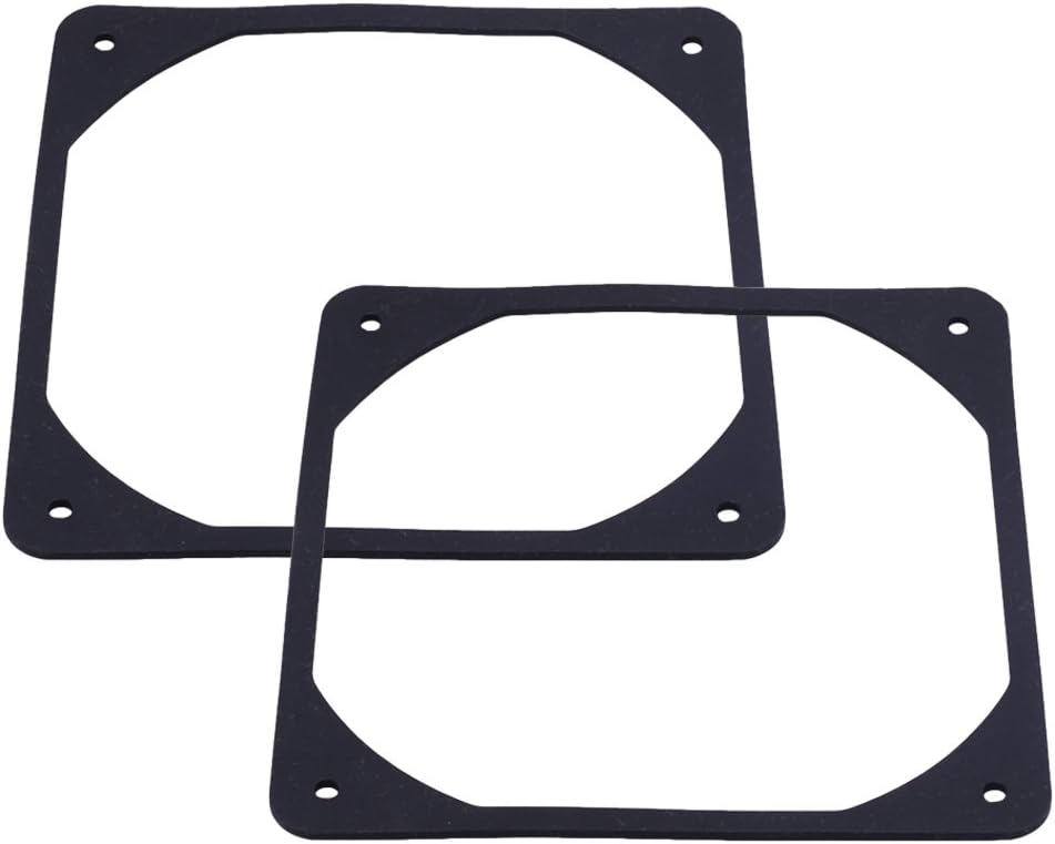 10pcs 120mm Black Anti-vibration Rubber Fan Gasket Silicone Shock Proof Absorption Pad For Computer PC Case