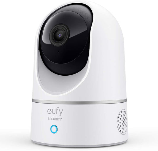 eufy Security Indoor Cam E220, Dog/Pet Camera, Pan and Tilt | 2K Wi-Fi Plug-in, Motion Tracking and Alerts, Night Vision, HomeBase 3/Mini/Prof S1 Compatible, Voice Assistant Support