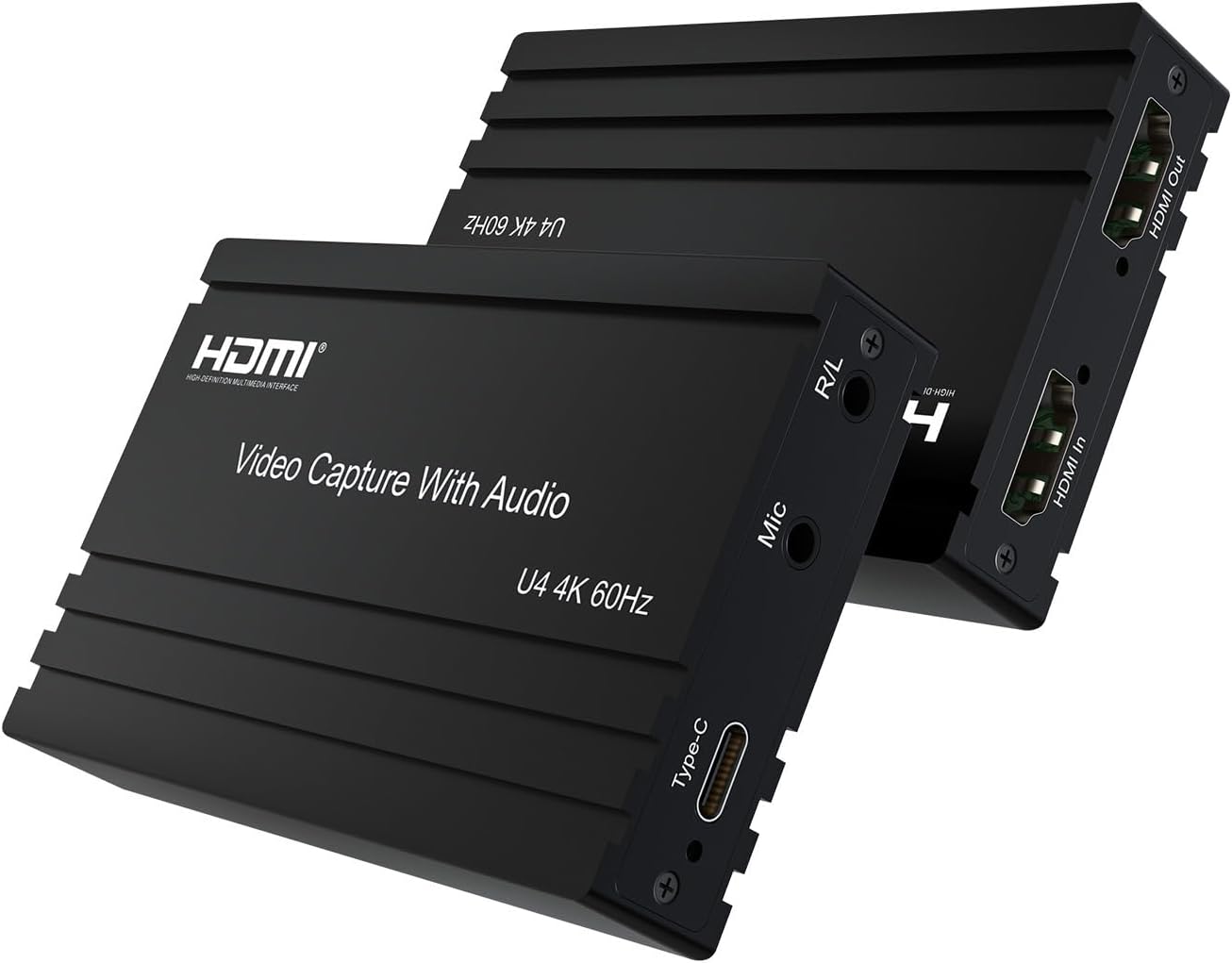 4K@60Hz HDMI Video Capture Card with Audio Mixing - HDCP 2.2/HDR10 Support, USB-C Plug & Play, UVC/UAC Compliance for Streaming, Gaming & Recording (Windows/MacOS)