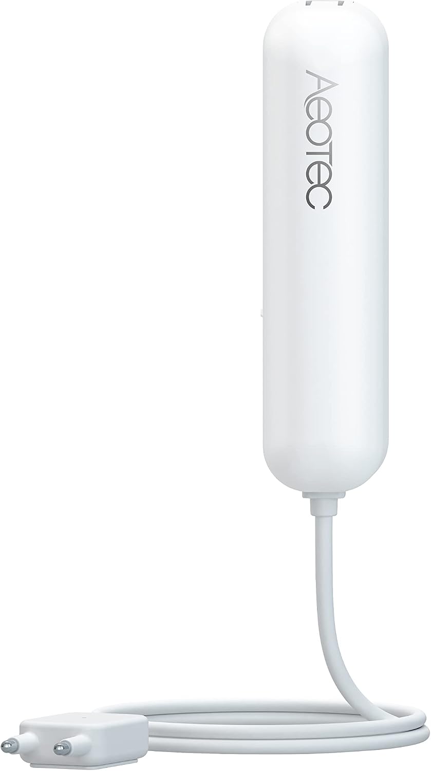 PRO Version: Aeotec Water Sensor 7 Pro, with Flood, Temperature, Humidity Sensor, SmartThings Sensor Compatible, Z-Wave Plus, S2, SmartStart, ZWave hub Required