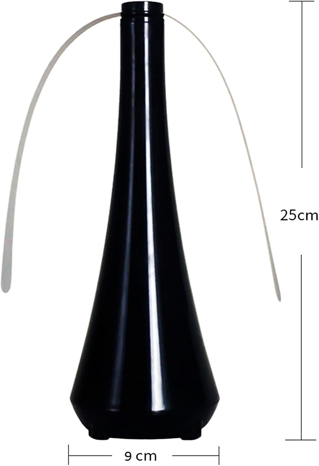 Fly Swatter for Outside/Inside Meal, Picnic, Barbeque, Events - Battery Operated Food Spinning Fan (Black Color, 2pcs)