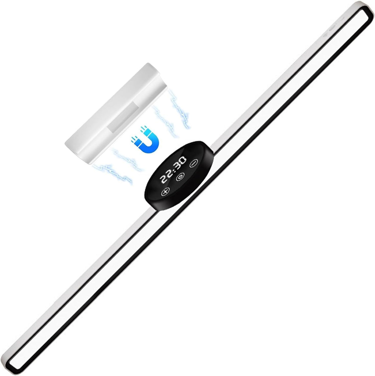 BY-J [2025 Upgraded Version Eye Protection Study Desk Lamp Student Desk Bedside Dressing Table Magnetic Wall-Mounted 42cm Long Cool Light Rechargeable Student Dormitory Children's Reading Light