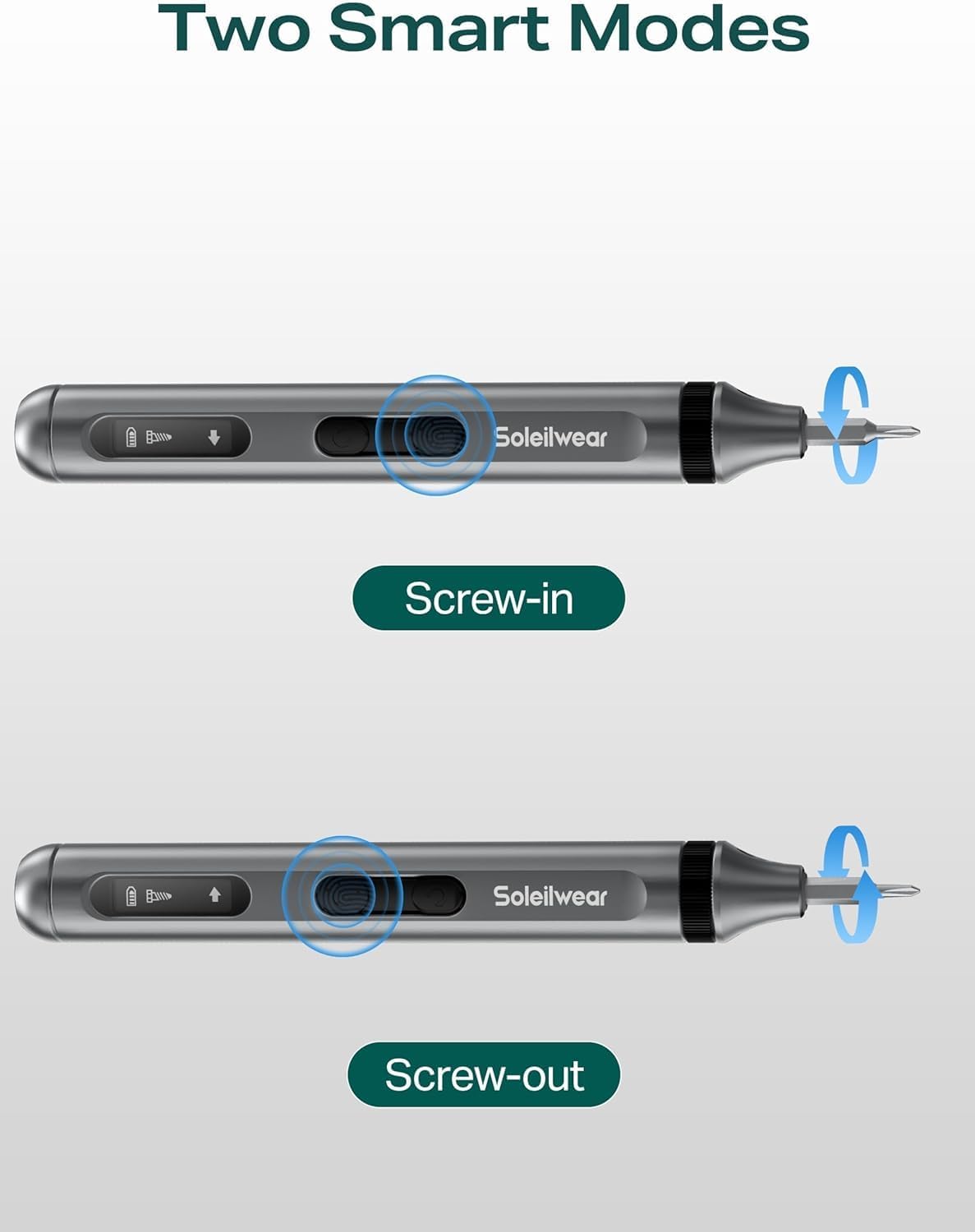 Mini Electric Screwdriver Set, 52-in-1 Precision Screwdriver Repair Kit | Power Small Screwdriver Repair Tool Kit with 48 Magnetic Bits, Tweezers and Pry Bar for Laptop Phone Camera Electronics