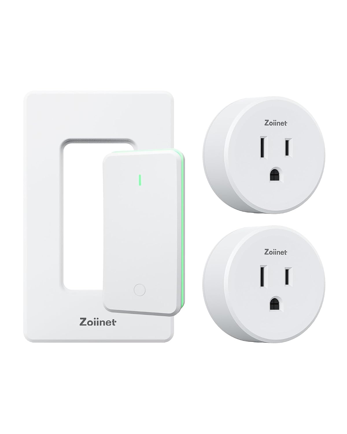 Zoiinet Smart Plug Switch, Wireless Remote Control Outlet WiFi, 15A/80-725V