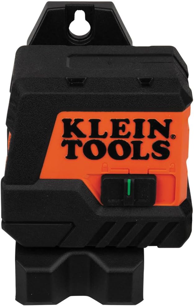 Klein Tools 93MCLG Self-Leveling Laser Level, Mini Cross-Line Level, Class 2, ≤ 1mW, Leveling Alignment Tool, Bright Green Horizontal and Vertical Lines