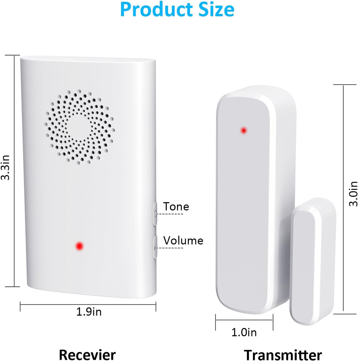 Wireless Door Chime, Door Sensor Chimes When Door Opens/Business Entering