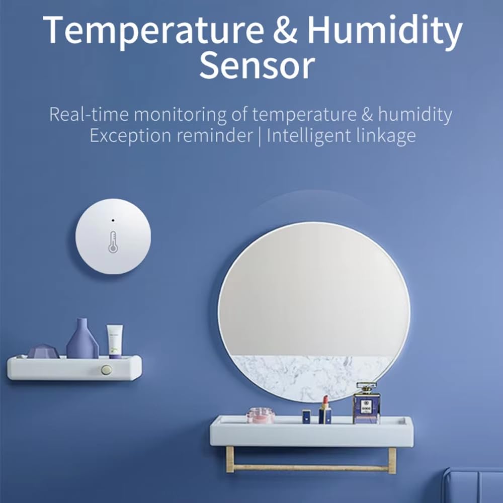 Haozee Zigbee Temperature and Humidity Sensor,3 Pack,ZigBee Hub Required