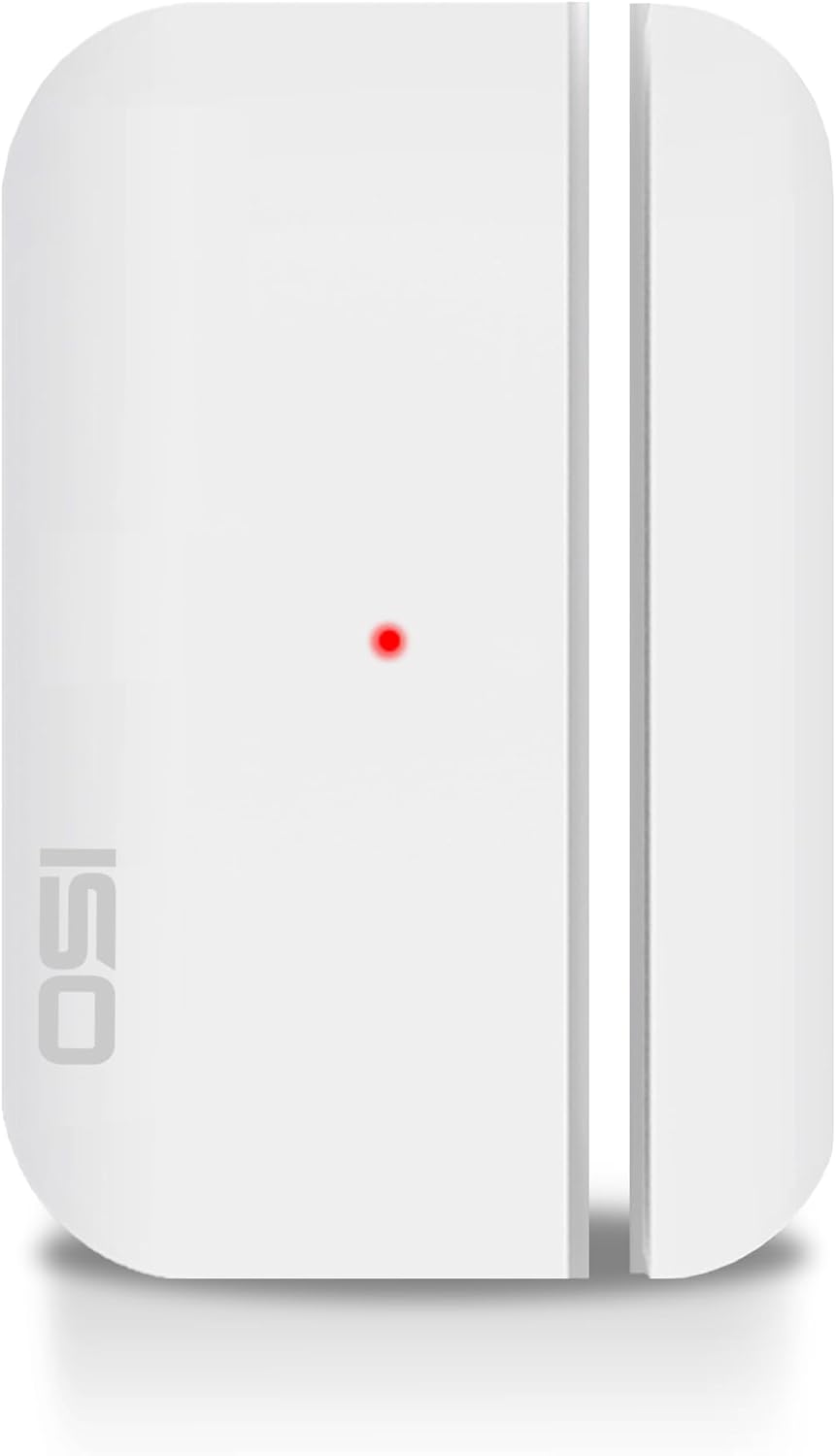 OSI Wireless Contact Sensors (Gen 2) White, Accessory for OSI Smart Alarm System (Gen 2), Wi-Fi Wireless Door & Window Sensor, with 3M Adhesive, use on Windows, Doors, Patio Door etc.