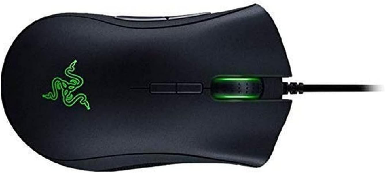 Razer DeathAdder Elite Gaming Mouse: 16,000 DPI Optical Sensor - Chroma RGB Lighting - 7 Programmable Buttons - Mechanical Switches - Rubber Side Grips - Matte Black