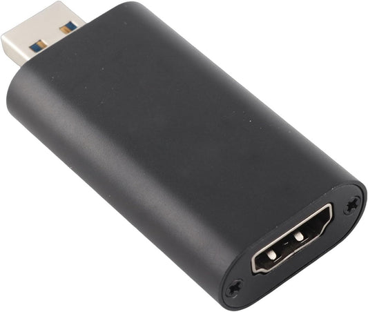 226 High Definition Audio Video Capture Card, HDMI to USB Capture Device, HD Video Recorder for Streaming, Gaming, Teaching with Aluminum Alloy Housing, Ultra - Thin Portable Desig (Black)