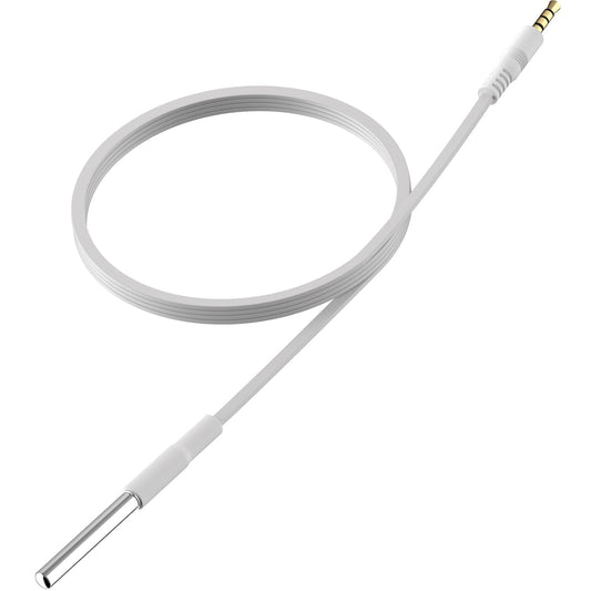 External Flat Temperature Sensor Probe – Waterproof, Wide Range (-40°F to 248°F), 16.4ft Length for Aquarium,Greenhouse, Farm, Freezer & Industrial Use, Only for FALA IOT Detector, 5 Meters