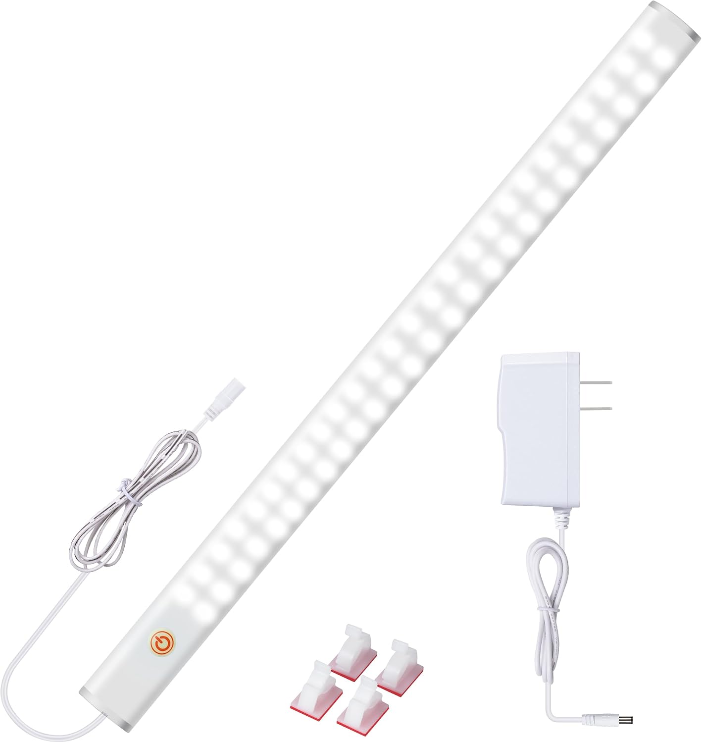 Under Cabinet Light, 12 Inch Plug in LED Closet Light with Memory Function, Cold White 6000K, Super Slim Dimmable Workbench,Under Counter Lights for Kitchen