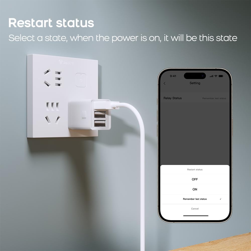 WiFi Smart USB Adapter Compatible with Alexa, Voice & APP Remote Control, Schedule & Timer,for Fan,Lamp,Phone (3 CH)