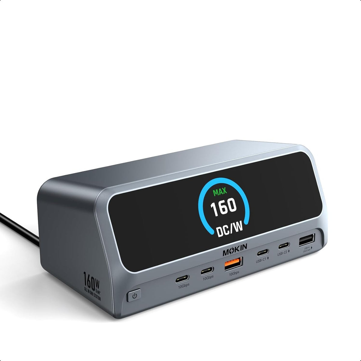MOKiN Docking Station Dual Monitor with 2 HDMI/Built in 160W Power