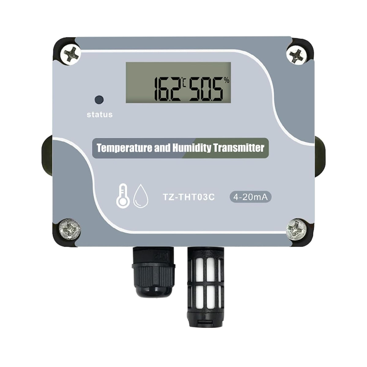 Tzone 4-20mA Temperature Humidity Transmitter Industrial Analog Temp Sensor