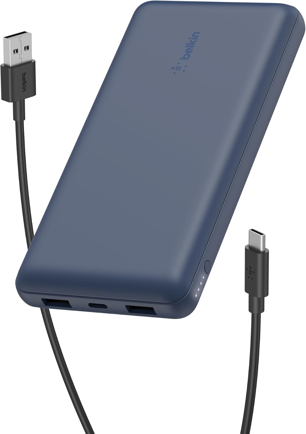 Belkin 20000mAh 15W 3 Port Power Bank, USB A to USB C Cable Included | Fast Charging, iPhone 17, Samsung Galaxy, Pixel, Airpods, iPad, Nintendo Switch 2, Battery Pack, USB C Port, USB A Port