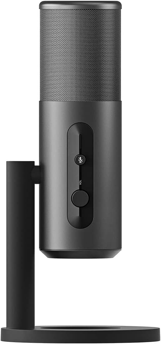 EPOS Gaming B20 Streaming Microphone - 2.9m Cable USB-C Computer Microphone for Gaming - PC & Laptop Connection with Audio Controls - Compatible with PC, Mac, and PS4/5 - Desk Stand Included, Gray