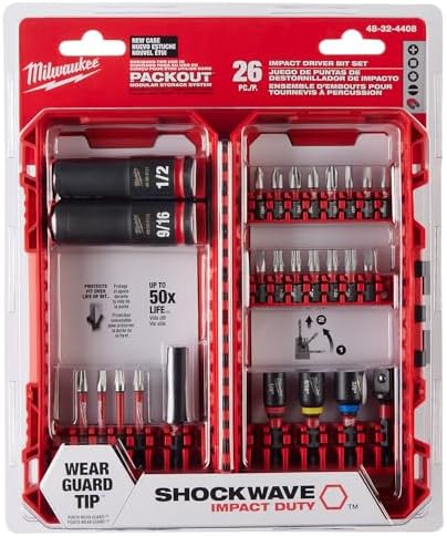 Milwaukee Electric Tool 48-32-4408 Shockwave Drive & Fasten Bit Set