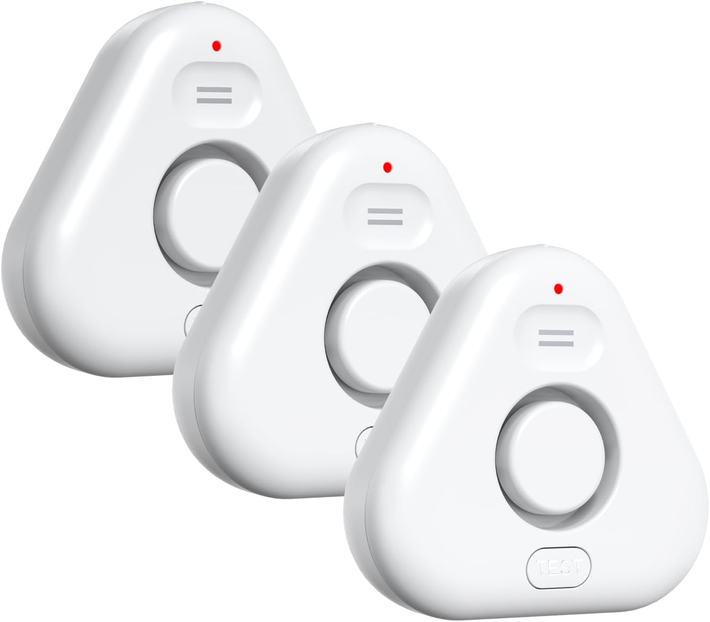 3 Pack Water Leak Detectors for Home, 4 Levels Adjustable Audio 0-120dB Water Sensor Alarm Leak Detector, IP66 Water Leakage Detection Device for Home Basements Bathroom Kitchen Toilet Laundry