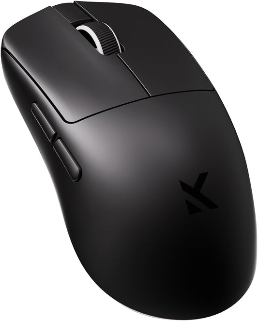 MCHOSE L7 Ultra+ Wireless Gaming Mouse, Lightweight 48g, Ergonomic Mouse with 42K DPI, PAW3950, Optical Switch, 20000 FPS, Dual 8K Polling and 7 Programmable Buttons, 3-Mode Connect, PC/Mac - Black
