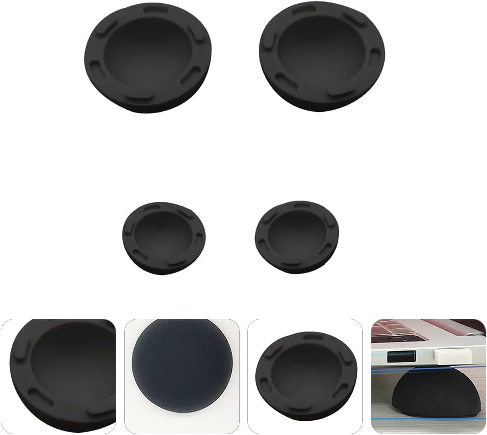 SOLUSTRE Laptop Cooling Ball Pad 4Pcs Silicone Heat Dissipation Feet Riser Stand for Notebook Computer Support and Anti-Slip Cooling Elevator