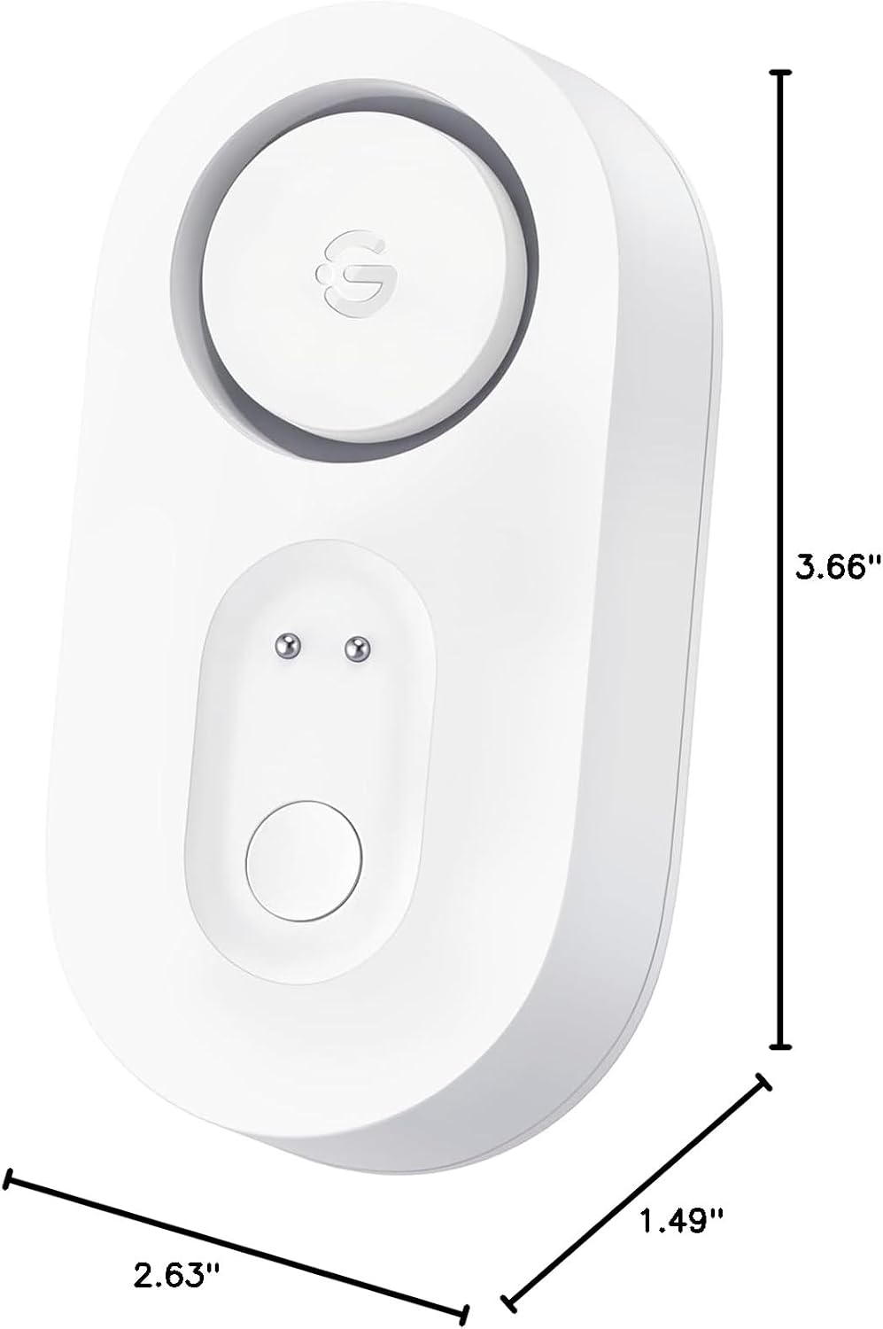 GoveeLife Upgraded Water Leak Detector with 105dB Adjustable Alarm, 1 Pack | Dual probes detect leaks, 5Yr Battery Life, IP67, Suit for Home, Basement, and Kitchen, Cannot Connect to WiFi Directly