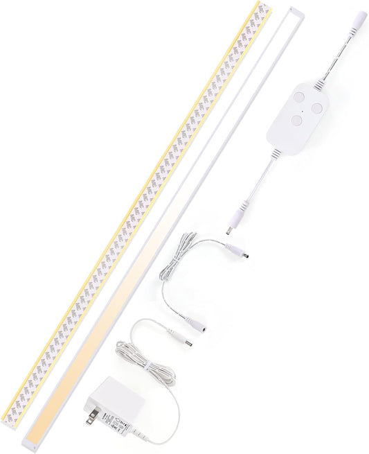 1pack 40inch Dimmable LED Kitchen Light Kit, 2700-6000K Smart Closet Cabinet Lighting Fixture APP Control, Work with Alexa, Google Assistant, for Under Counter, Garage, Pantry (White)