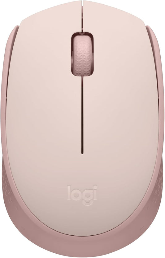 Logitech M170 Compact Ambidextrous 2.4 GHz Wireless Mouse - Rose | Ambidextrous mouse with 2.4 GHz USB-A Nano Receiver, Optical Tracking, 12-Months Battery Life, PC, Mac, Laptop compatible