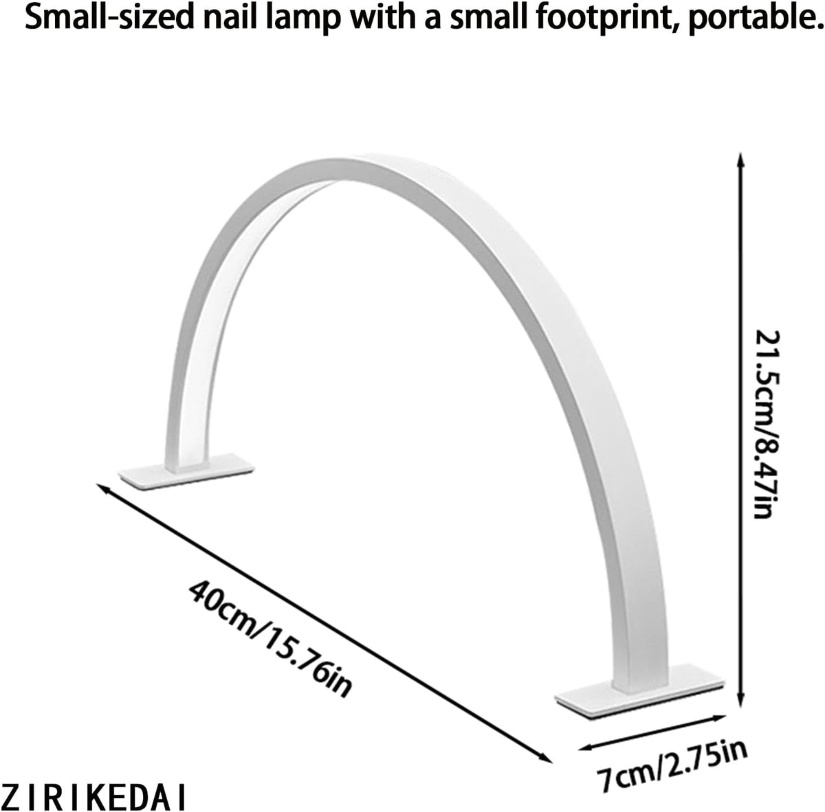 Half Moon Nail Lamp for Nail Art, Stylish Desk Light