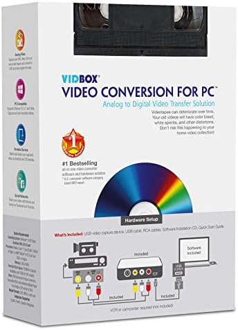 VIDBOX USB 2.0 Video Conversion for PC For Windows 10, Windows 8
