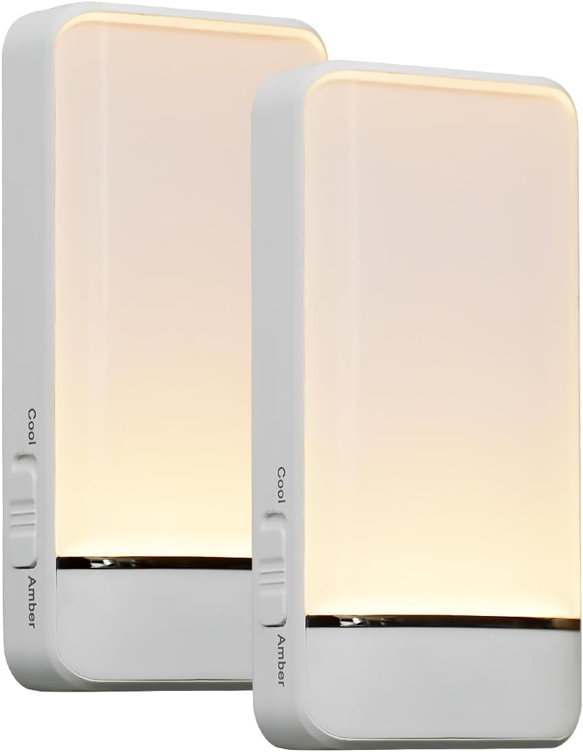 Dawnrise Night Lights Plug into Wall with Invisible Motion Sensor, 2 Pack