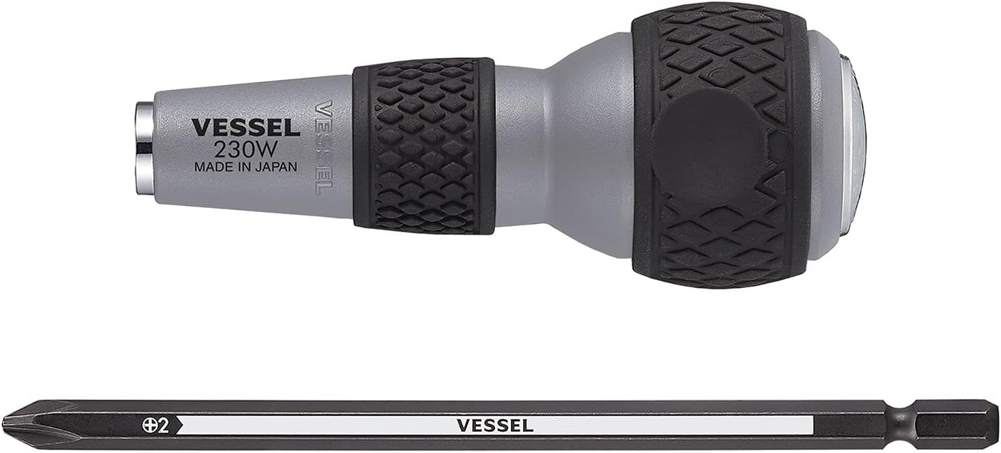 VESSEL Ball Grip (Bit-replaceable Tang-Thru Screwdriver) [No.230W-2] (Ph No.2) (Japan Import)