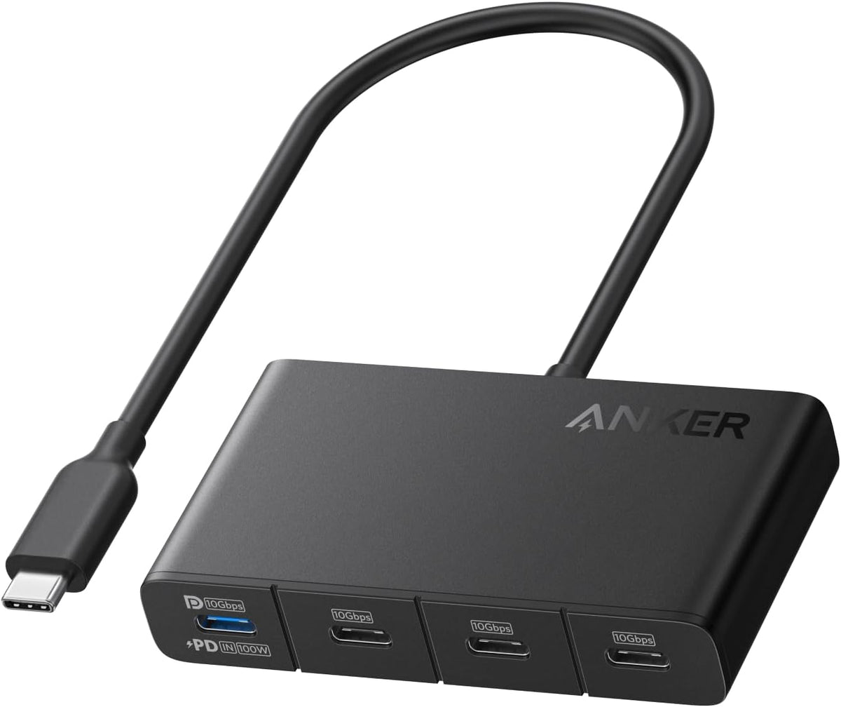 Anker USB-C Hub, 4-in-1 USB-C Adapter, USB-C Splitter for 4K Display