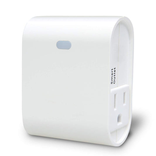 EVA LOGIK Z-Wave Smart Outlet, Dual Outlet Plug, Indoor Use, Hub Required