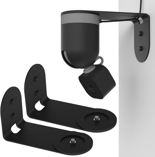 Zwolf Metal Wall Mount for Blink Mini Pan Tilt Camera(Black/Pack of 2)