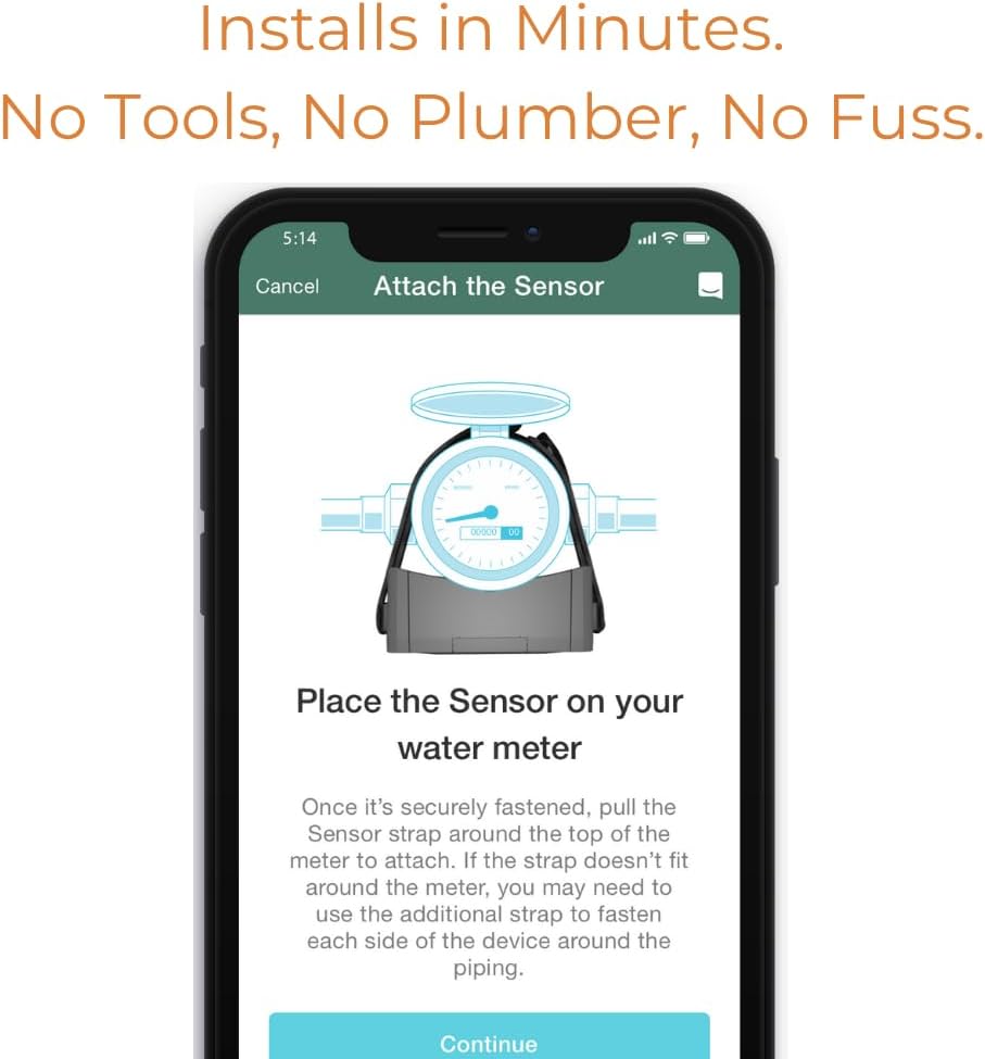 Flume F2X Smart Home Water Monitor and Leak Detector (Newest Model) – Real-Time Water Usage Tracking, Indoor/Outdoor Leak Alerts, Irrigation & Sprinkler Monitoring, Easy No-Plumbing Installation
