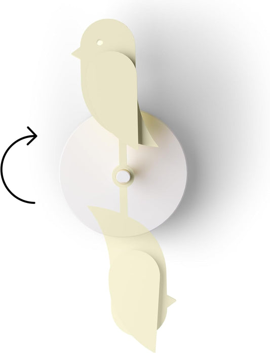 Birdie 2.0 - Design Indoor CO2 Monitor - Air Quality Monitor & CO2 Sensor for Home & Office - Visual Fresh Air Monitor for House Burping - Wall-Mounted, Swiss Sensor Technology (Dune, FullBirdie)