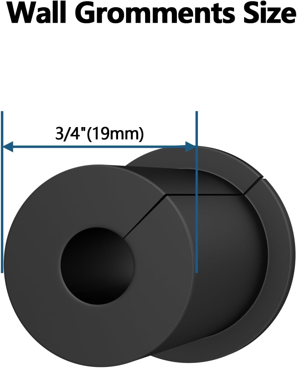 Starlink Cable Routing kit for 3/4inch Wall Hole,4PCS starlink Wall Grommets Accessories for Cables Pass Through mounting kit Including 3/4” Spade Drill bit,Wall Wires cilps and Cable Routing Tool