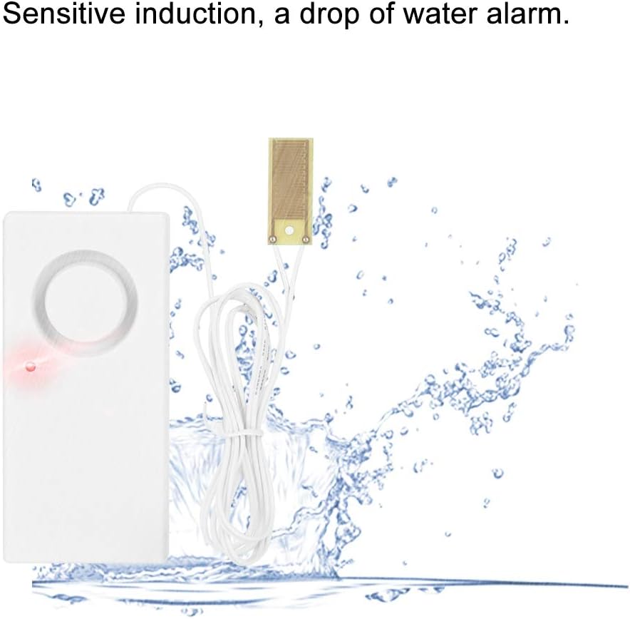 120dB Water Level Alarm Sensor for Leak Detection and Overflow Prevention, Suitable for Home and Industrial use. ABS Material Protective Alarm.