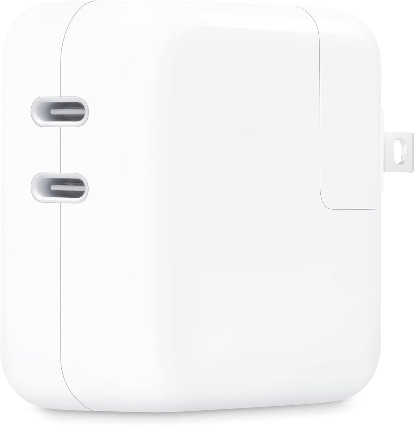 Apple 35W Dual USB-C Port Compact Power Adapter: Fast and Convenient Charging, Type C Wall Charger | 35W dual USB-C ports with folding prongs for MacBook Air, iPhone and iPad